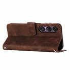 For Sony Xperia 1 VII Dream Triangle Leather Phone Case with Lanyard(Brown) - 3