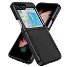 For Samsung Galaxy Z Flip5 5G Pioneer Armor Heavy Duty PC + TPU Phone Case(Black) - 1