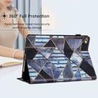 For iPad 9.7 2017 2018 Sewing Litchi Texture Smart Leather Tablet Case(Marble) - 6