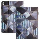 For iPad 10.5 2019 Sewing Litchi Texture Smart Leather Tablet Case(Marble) - 1
