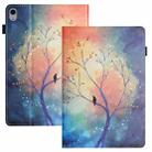 For iPad mini 2021 / mini 6 Sewing Litchi Texture Smart Leather Tablet Case(Oil Painting Tree) - 1