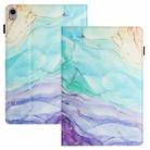 For iPad mini 2021 / mini 6 Sewing Litchi Texture Smart Leather Tablet Case(Oil Painting) - 1
