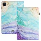 For iPad Pro 11 2024 Sewing Litchi Texture Smart Leather Tablet Case(Oil Painting) - 1