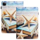 For iPad Pro 11 2024 Sewing Litchi Texture Smart Leather Tablet Case(Starfish) - 1