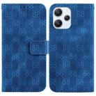 For Xiaomi Redmi 12 Double 8-shaped Embossed Leather Phone Case(Blue) - 1