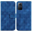 For Xiaomi Redmi Note 12S Double 8-shaped Embossed Leather Phone Case(Blue) - 1