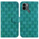 For Xiaomi Redmi A1+ 4G Global/Poco C50 Double 8-shaped Embossed Leather Phone Case(Green) - 1