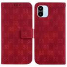 For Xiaomi Redmi A1 / A2 Double 8-shaped Embossed Leather Phone Case(Red) - 1