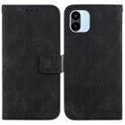 For Xiaomi Redmi A1 / A2 Double 8-shaped Embossed Leather Phone Case(Black) - 1