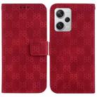 For Xiaomi Redmi Note 12 Pro+ Global Double 8-shaped Embossed Leather Phone Case(Red) - 1