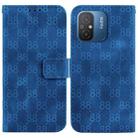 For Xiaomi Redmi 12C / 11A Double 8-shaped Embossed Leather Phone Case(Blue) - 1