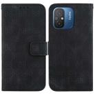 For Xiaomi Redmi 12C / 11A Double 8-shaped Embossed Leather Phone Case(Black) - 1