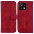 For Xiaomi 13 5G Double 8-shaped Embossed Leather Phone Case(Red) - 1
