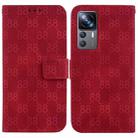 For Xiaomi 12T / 12T Pro Double 8-shaped Embossed Leather Phone Case(Red) - 1