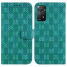 For Xiaomi Redmi Note 11 Pro 4G/5G Global Double 8-shaped Embossed Leather Phone Case(Green) - 1