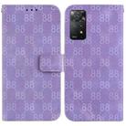 For Xiaomi Redmi Note 11 Pro 4G/5G Global Double 8-shaped Embossed Leather Phone Case(Purple) - 1