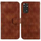 For Xiaomi Redmi Note 11 Global / Note 11S Double 8-shaped Embossed Leather Phone Case(Brown) - 1