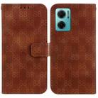 For Xiaomi Redmi Note 11E / Redmi 10 5G Double 8-shaped Embossed Leather Phone Case(Brown) - 1