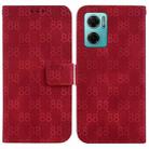 For Xiaomi Redmi Note 11E / Redmi 10 5G Double 8-shaped Embossed Leather Phone Case(Red) - 1