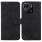 For Xiaomi Redmi 10A Double 8-shaped Embossed Leather Phone Case(Black) - 1