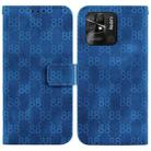 For Xiaomi Redmi 10C Double 8-shaped Embossed Leather Phone Case(Blue) - 1