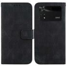 For Xiaomi Poco M4 Pro Double 8-shaped Embossed Leather Phone Case(Black) - 1