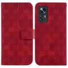 For Xiaomi 12 / 12X Double 8-shaped Embossed Leather Phone Case(Red) - 1