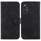 For Xiaomi 12 / 12X Double 8-shaped Embossed Leather Phone Case(Black) - 1