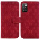 For Xiaomi Redmi 10 / 10 Prime Double 8-shaped Embossed Leather Phone Case(Red) - 1