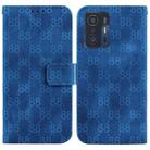 For Xiaomi 11T / 11T Pro Double 8-shaped Embossed Leather Phone Case(Blue) - 1