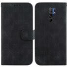 For Xiaomi Redmi 9/9 Prime / Poco M2 Double 8-shaped Embossed Leather Phone Case(Black) - 1