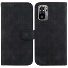 For Xiaomi Redmi Note 10 4G / Note 10S Double 8-shaped Embossed Leather Phone Case(Black) - 1