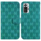 For Xiaomi Mi 10T Lite 5G / Mi 10i 5G Double 8-shaped Embossed Leather Phone Case(Green) - 1