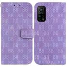 For Xiaomi Mi 10T Pro 5G / Mi 10T 5G Double 8-shaped Embossed Leather Phone Case(Purple) - 1