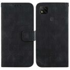 For Xiaomi Redmi 9C Double 8-shaped Embossed Leather Phone Case(Black) - 1