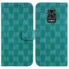 For Xiaomi Redmi Note 9 Pro/9S/9 Pro Max Double 8-shaped Embossed Leather Phone Case(Green) - 1