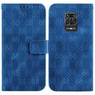 For Xiaomi Redmi Note 9 Pro/9S/9 Pro Max Double 8-shaped Embossed Leather Phone Case(Blue) - 1