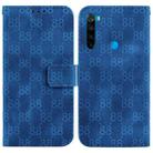 For Xiaomi Redmi Note 8T Double 8-shaped Embossed Leather Phone Case(Blue) - 1