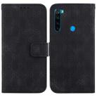 For Xiaomi Redmi Note 8T Double 8-shaped Embossed Leather Phone Case(Black) - 1