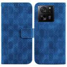 For Xiaomi 13T / 13T Pro / Redmi K60 Ultra Double 8-shaped Embossed Leather Phone Case(Blue) - 1