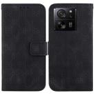 For Xiaomi 13T / 13T Pro / Redmi K60 Ultra Double 8-shaped Embossed Leather Phone Case(Black) - 1