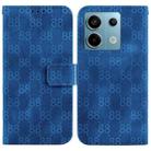 For Xiaomi Redmi Note 13 Pro 5G Double 8-shaped Embossed Leather Phone Case(Blue) - 1