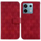 For Xiaomi Redmi Note 13 Pro 5G Double 8-shaped Embossed Leather Phone Case(Red) - 1