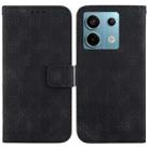 For Xiaomi Redmi Note 13 Pro 5G Double 8-shaped Embossed Leather Phone Case(Black) - 1