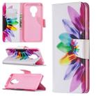 For Nokia 5.3 Colored Drawing Pattern Horizontal Flip Leather Case with Holder & Card Slots & Wallet(Sun Flower) - 1