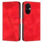 For OnePlus Nord CE3 / CE 3 Lite Dream Triangle Leather Phone Case with Lanyard(Red) - 1