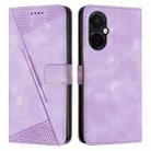 For OnePlus Nord CE3 / CE 3 Lite Dream Triangle Leather Phone Case with Lanyard(Purple) - 1