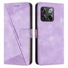 For OnePlus Ace Pro 5G / 10T 5G Dream Triangle Leather Phone Case with Lanyard(Purple) - 1
