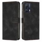 For OnePlus Nord CE 2 Lite 5G Dream Triangle Leather Phone Case with Lanyard(Black) - 1