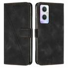 For OnePlus Nord N20 5G Dream Triangle Leather Phone Case with Lanyard(Black) - 1